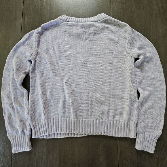 Pact Sweater Womens Small  Purple Lilac Knit Pullover Crewneck Organic Cotton - Picture 2 of 8